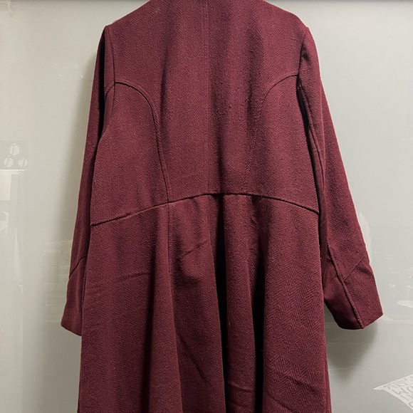 Torrid Burgundy Military Jacket - size 3 - Picture 11 of 13